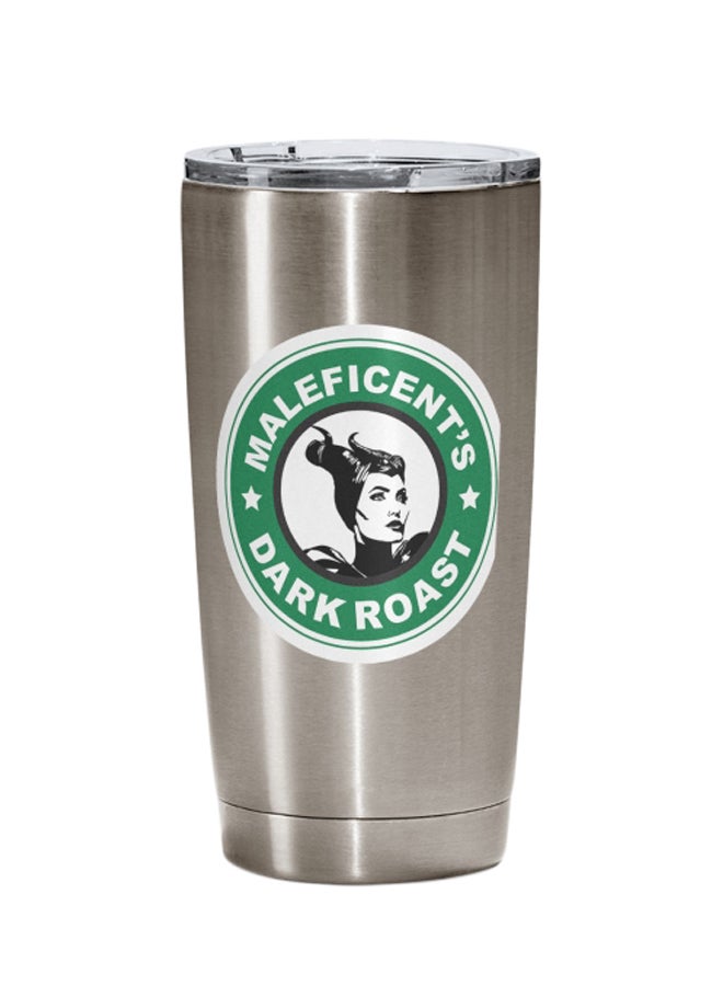 LOUD UNIVERSE Starbucks Maleficent Angelina Jolie Tumbler With Lid Silver/White/Black Silver/White/Black  - Image 1