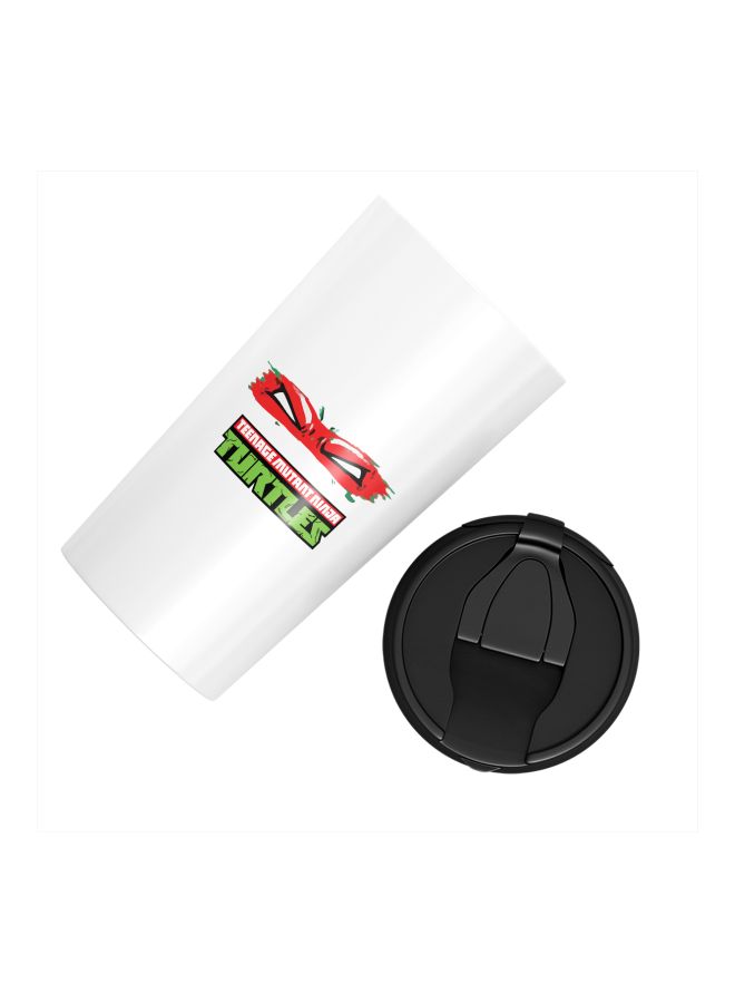 LOUD UNIVERSE Angry Teenage Mutant Ninja Turtles Printed Tumbler With Sip Lid White/Red/Black  - Image 2
