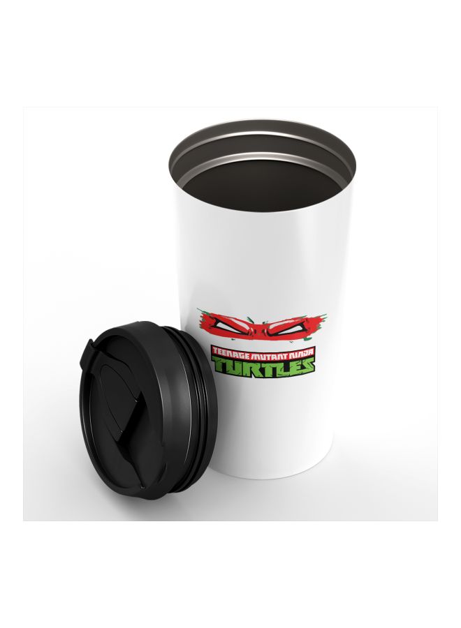 LOUD UNIVERSE Angry Teenage Mutant Ninja Turtles Printed Tumbler With Sip Lid White/Red/Black  - Image 3