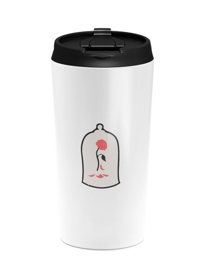 LOUD UNIVERSE Cartoon Theme Printed Tumbler With Sip Lid White/Black/Pink  - Image 1