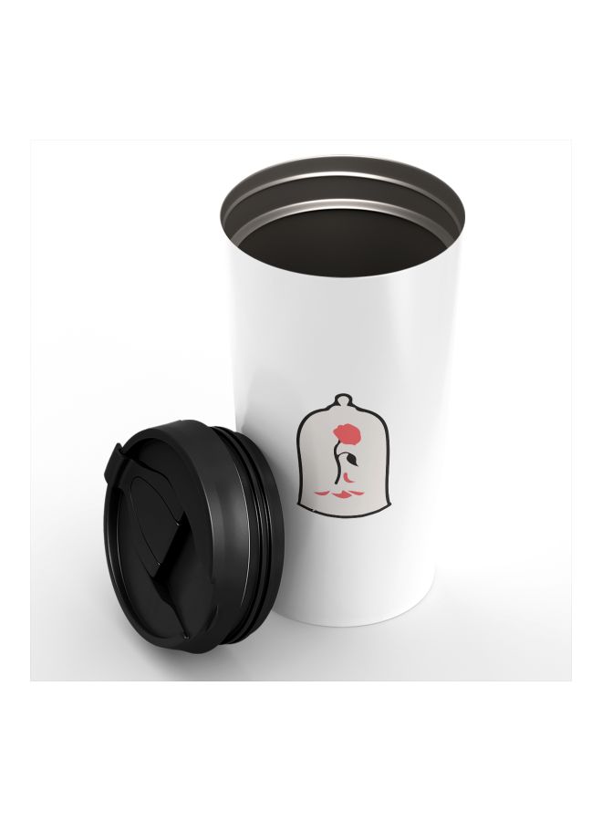 LOUD UNIVERSE Cartoon Theme Printed Tumbler With Sip Lid White/Black/Pink  - Image 3