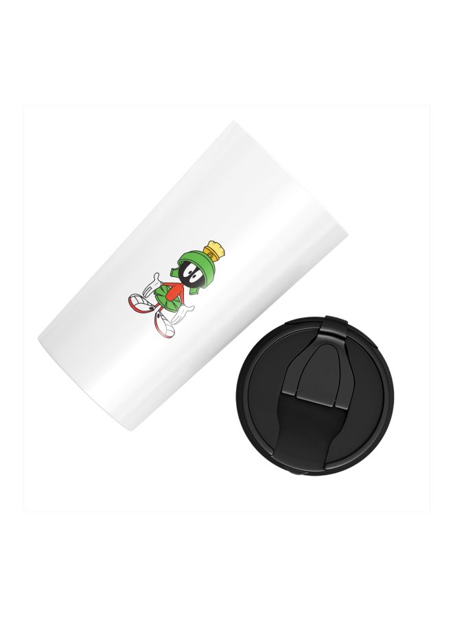 LOUD UNIVERSE Marvin Martian Printed Tumbler With Sip Lid White/Black/Green  - Image 2