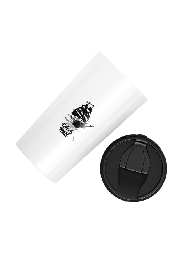 LOUD UNIVERSE Pirates of The Caribbean Movie Art Printed Tumbler With Lid White/Black  - Image 2