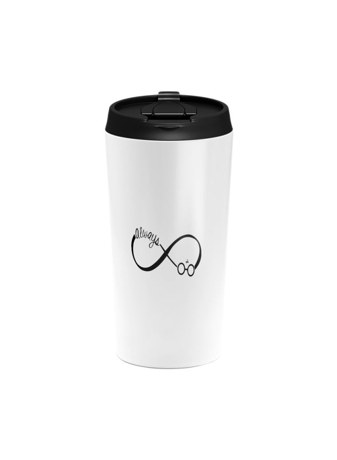 LOUD UNIVERSE Always Printed Tumbler with Lid White/Black  - Image 1