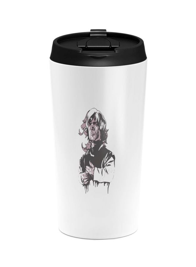 LOUD UNIVERSE Tyrion Lannister Printed Tumbler With Lid White/Black  - Image 1
