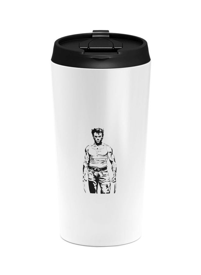 LOUD UNIVERSE X-Men Wolverine Hugh Jackman Printed Tumbler With Lid White/Black  - Image 1