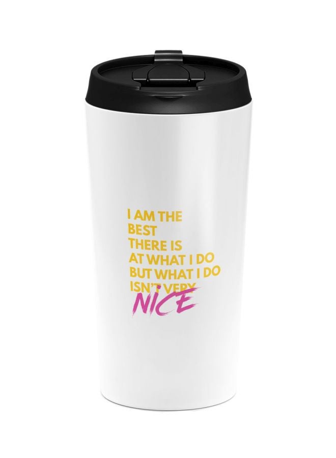 LOUD UNIVERSE X-Men Quote Printed Tumbler With Lid White/Black  - Image 1