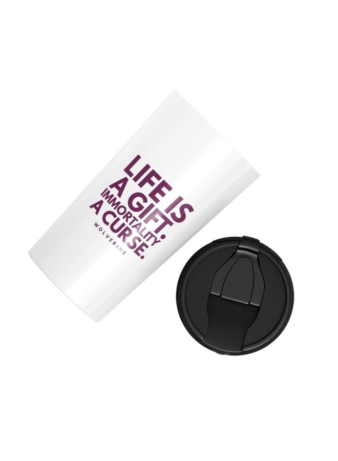 LOUD UNIVERSE X-Men Quote Printed Tumbler With Lid White/Black  - Image 2