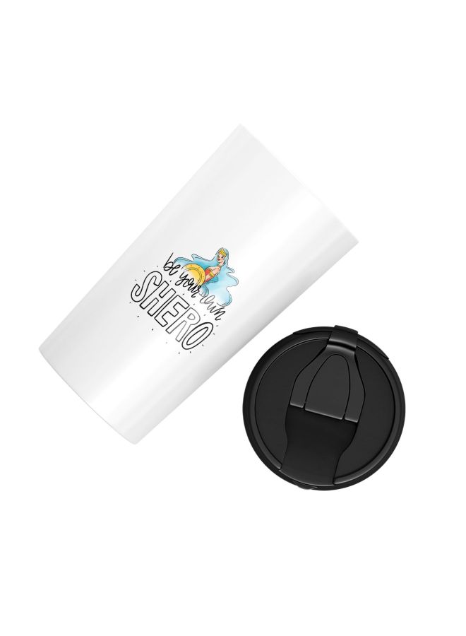LOUD UNIVERSE Shero Printed Tumbler With Lid White/Black/Blue  - Image 2