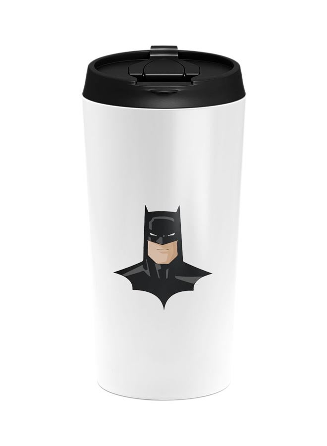 LOUD UNIVERSE Batman Printed Tumbler With Lid White/Black  - Image 1