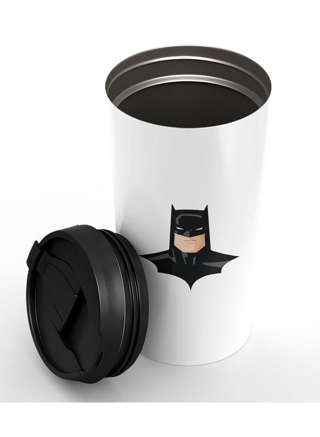 LOUD UNIVERSE Batman Printed Tumbler With Lid White/Black  - Image 3