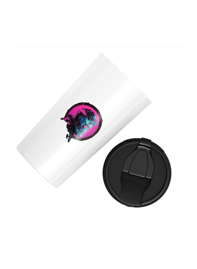 LOUD UNIVERSE Guardians Of the Galaxy Star Lord Printed Tumbler With Lid White/Pink/Black  - Image 2