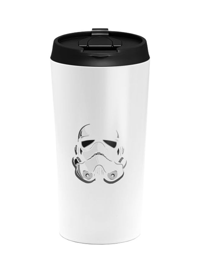 LOUD UNIVERSE Star Wars Vader Printed Tumbler With Lid White/Black  - Image 1