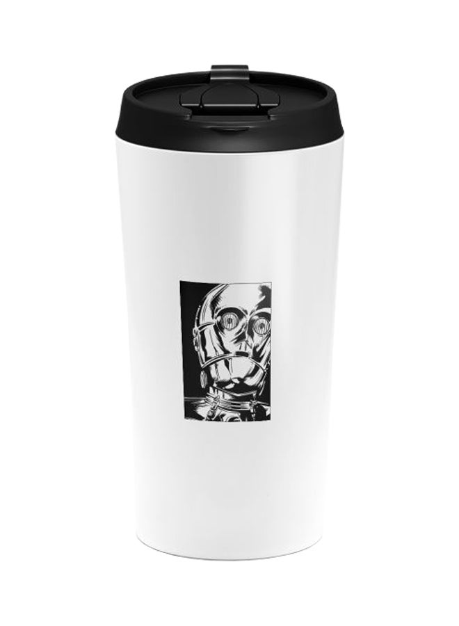 LOUD UNIVERSE Star Wars Travel Tumbler With Lid White/Black  - Image 1