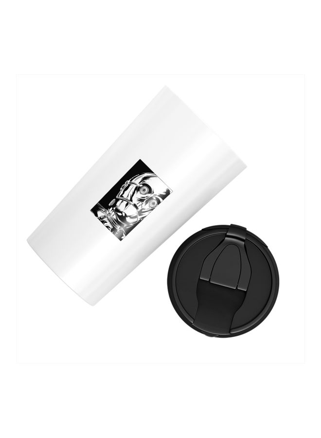 LOUD UNIVERSE Star Wars Travel Tumbler With Lid White/Black  - Image 2