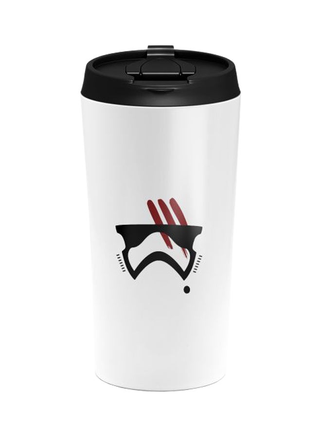 LOUD UNIVERSE Darth Vader Printed Tumbler With Lid White/Black/Red  - Image 1