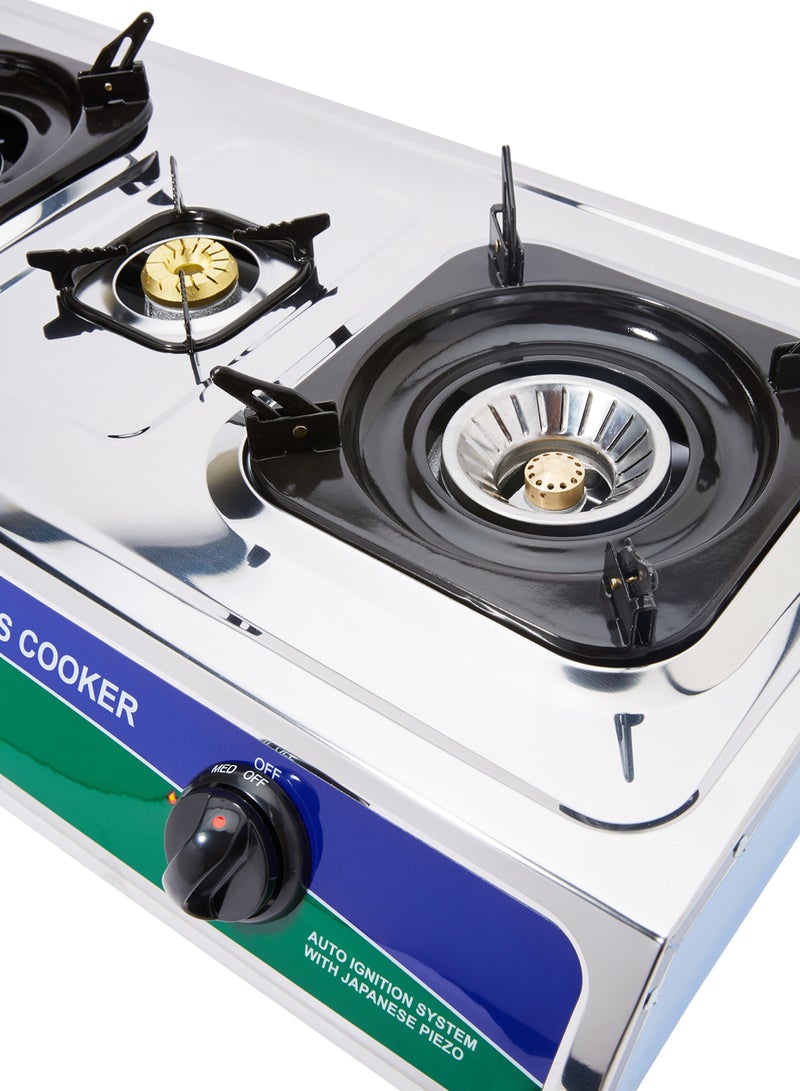 TEAM Auto Ignition Triple Burner Gas stove TGC-132 Silver - Image 3