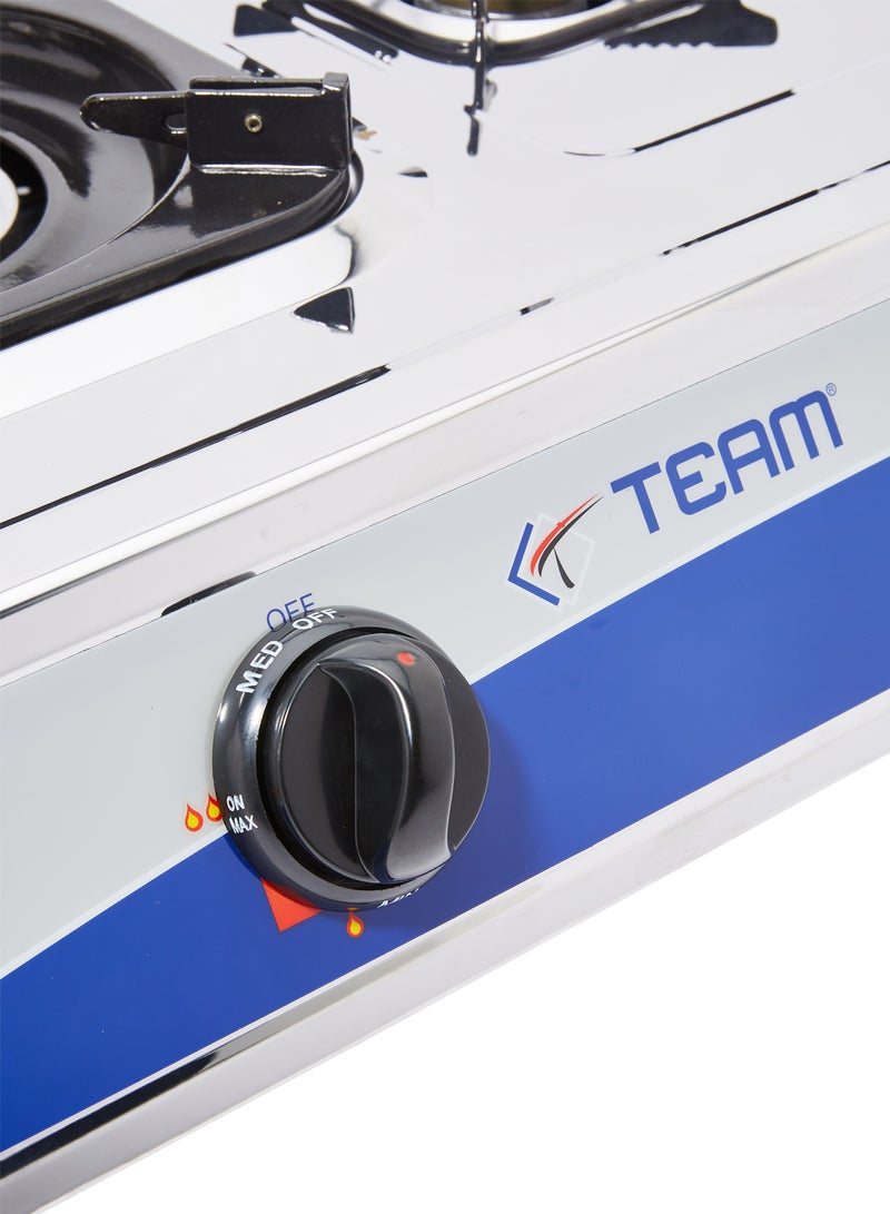 تيم موقد غاز بثلاث شعلات TGC-132SD فضي  - Image 3