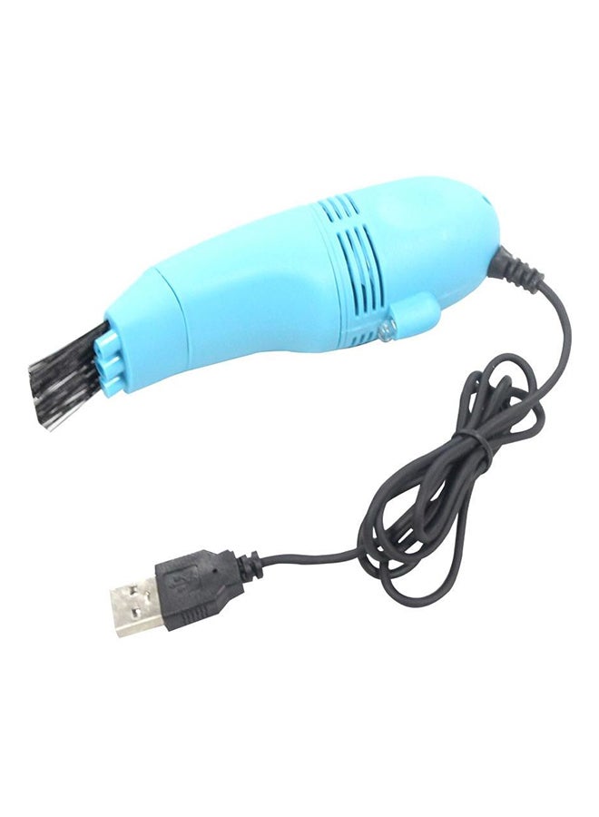 مكنسة كهربائية صغيرة للوحة المفاتيح مزودة بمنفذ USB أزرق سماوي - Image 2