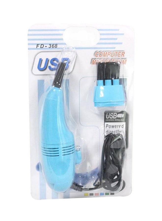 مكنسة كهربائية صغيرة للوحة المفاتيح مزودة بمنفذ USB أزرق سماوي - Image 3