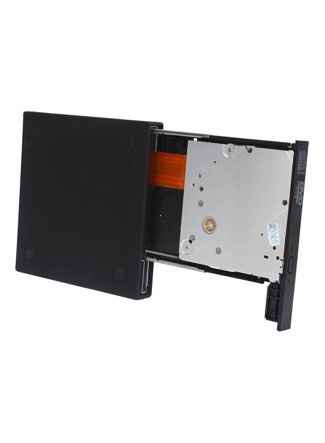 USB 2.0 External Case Enclosure for SATA CD DVD Burner Optical Drive Black  - Image 4