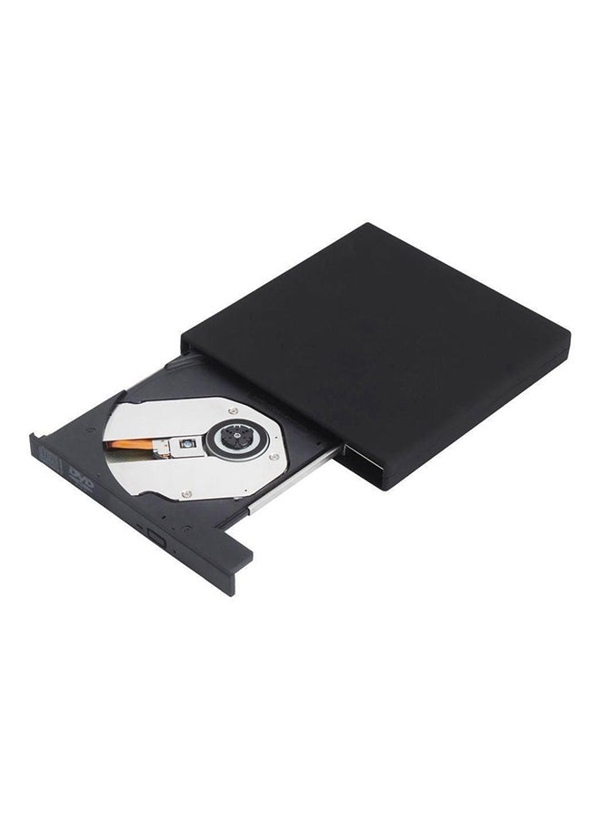 USB 2.0 External Case Enclosure for SATA CD DVD Burner Optical Drive Black  - Image 5