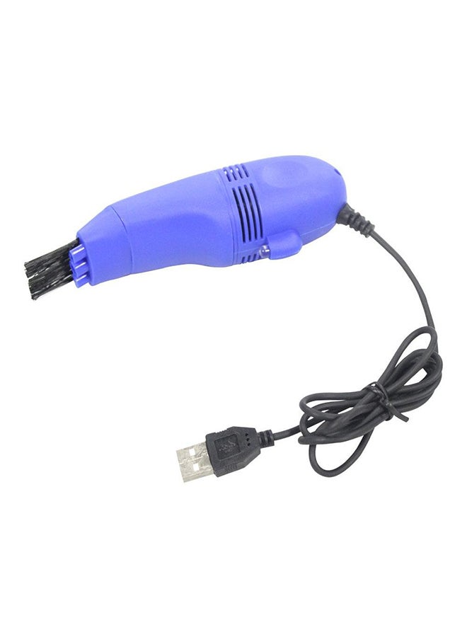 مكنسة كهربائية صغيرة للوحة المفاتيح مزودة بمنفذ USB أزرق - Image 1