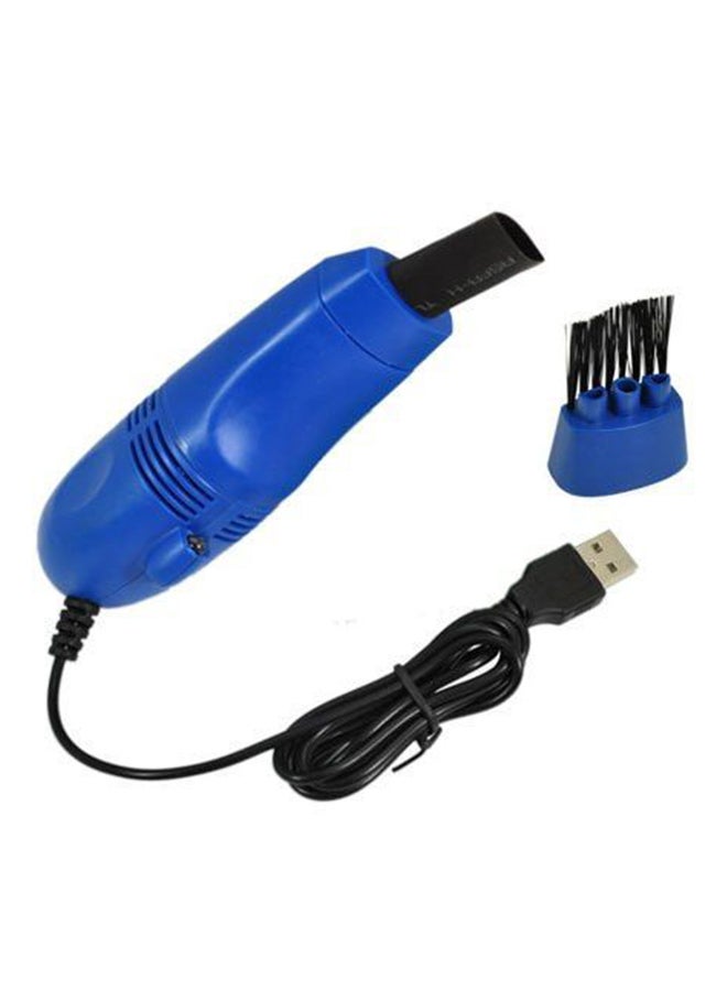 مكنسة كهربائية صغيرة للوحة المفاتيح مزودة بمنفذ USB أزرق - Image 1