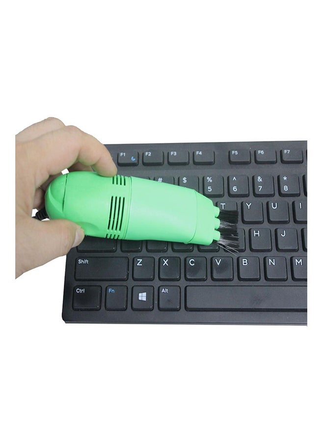 مكنسة كهربائية صغيرة للوحة المفاتيح مزودة بمنفذ USB أخضر - Image 3
