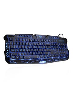 M200 Womail USB Illuminated LED Backlit Backlight Crack Gaming Keyboard Black