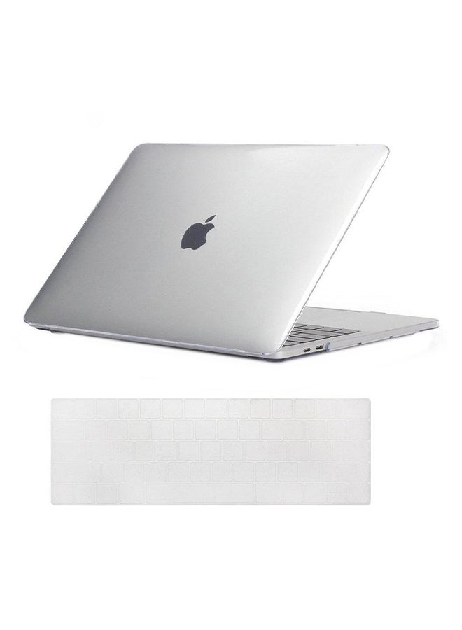 Hard Case Cover With Screen Protector And Keyboard Skin For Apple MacBook Air (A1369/A1466) White  - Image 1