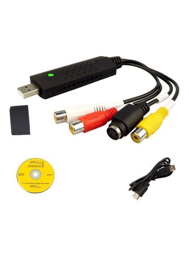 Generic - USB 2.0 Audio Video VHS To DVD Converter Capture Card Adapter Multicolour - Image 1
