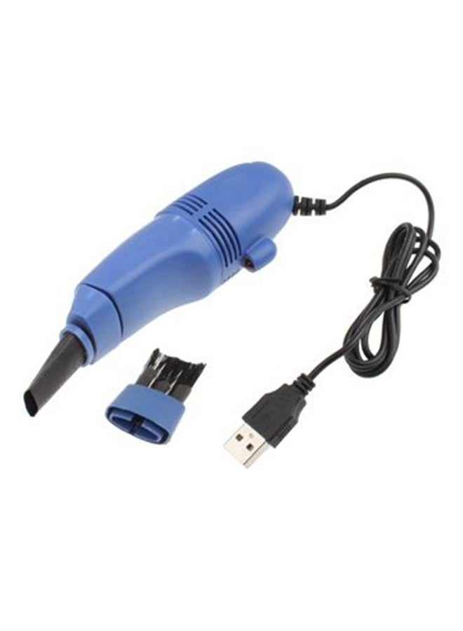 مكنسة كهربائية صغيرة للوحة المفاتيح مزودة بمنفذ USB أزرق - Image 1