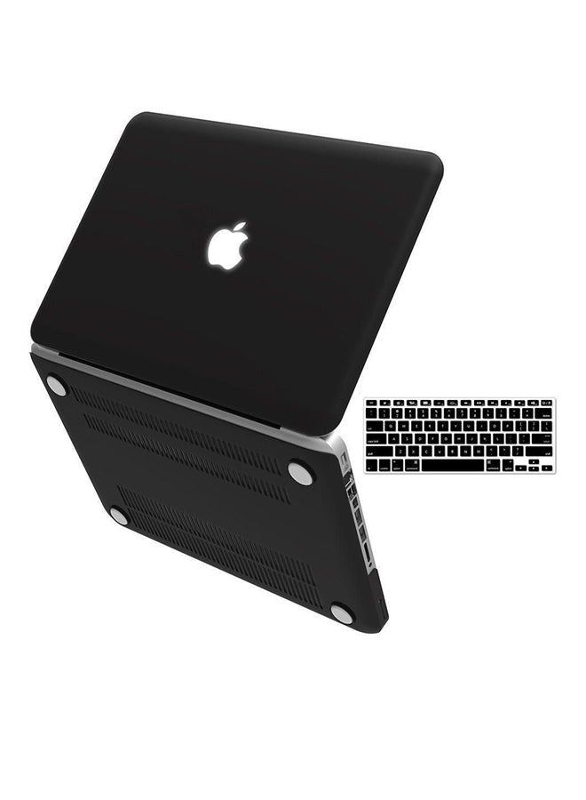 Generic - Protective Case Cover With Screen Protector And Keyboard Skin For Apple MacBook Pro Black - Image 1