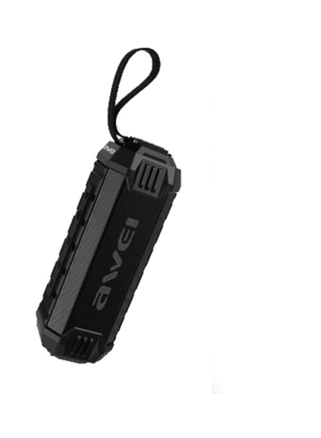 Awei - Y280 Bluetooth Speaker With Power Bank Black - Image 1