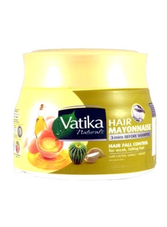 Vatika Naturals Hair Fall Control Hair Mayonnaise 500ml | Cactus, Garlic & Gergir | For Weak & Falling Hair 500.0ml