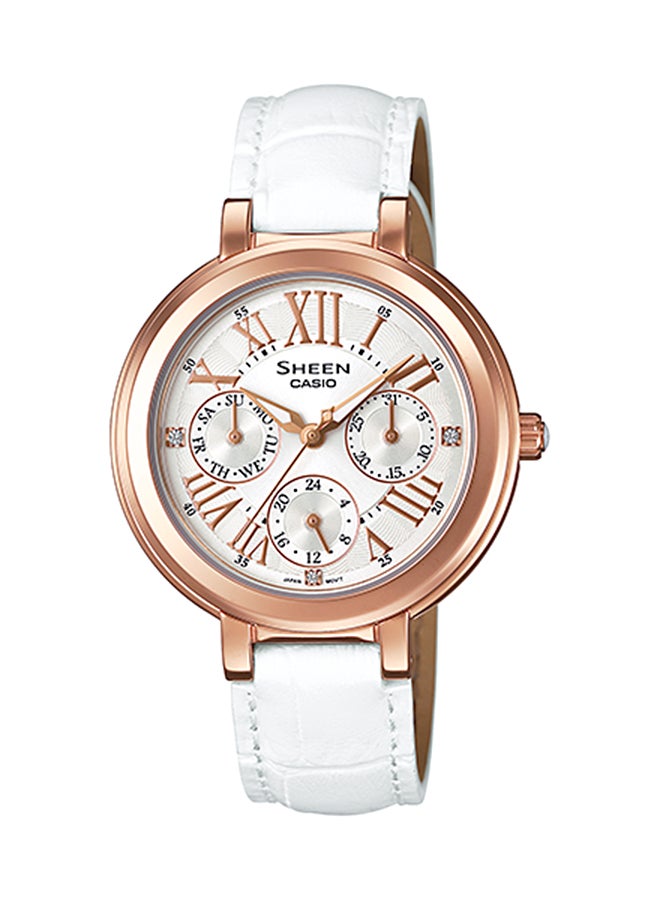 كاسيو ساعة يد بعقارب طراز SHE-3034GL-7AUDR للنساء - Image 1