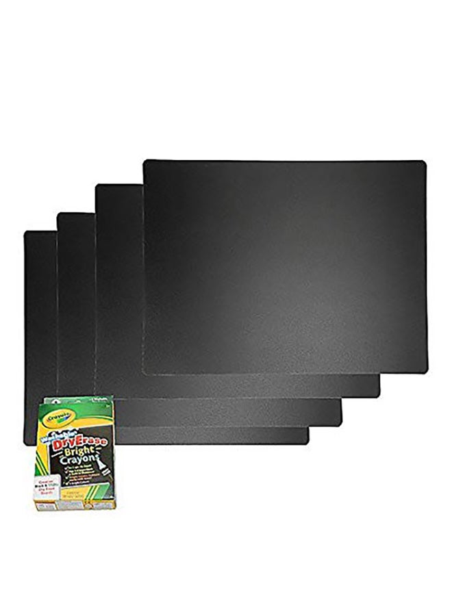 كرييتف كونفيرتينج مجموعة مفارش على شكل سبورات قياس 9.5x13.25 بوصة 8 قطع