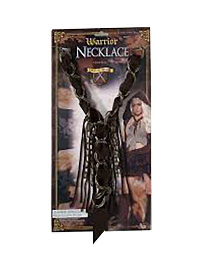 Medival Fantasy Leather & Chain Warrior Necklace