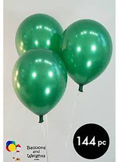 Gemar 12in Metallic Green Latex Balloon 100CT 