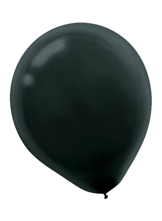 Gemar - 5in Round Black Latex Balloon - Image 1