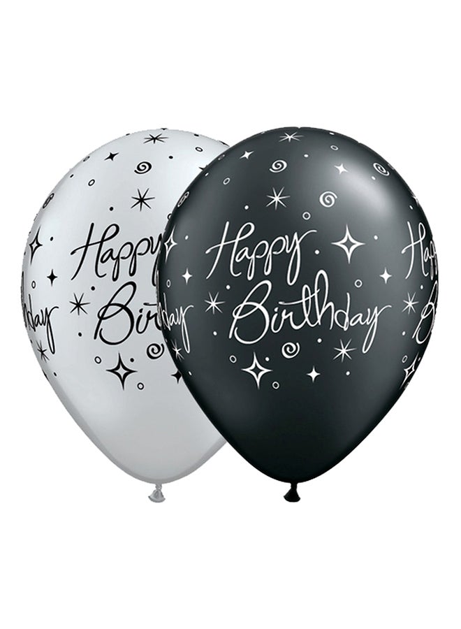 مجموعة بالونات أنيقة لأعياد الميلاد من اللاتكس مزينة بأشكال الشرارات المتلألئة والدوائر الملتفة من 25 قطعة بألوان متنوعة