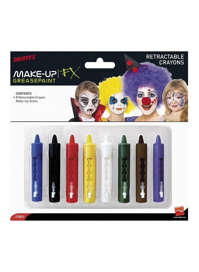 Smiffys Crayon Make-Up Sticks Multi-Colour