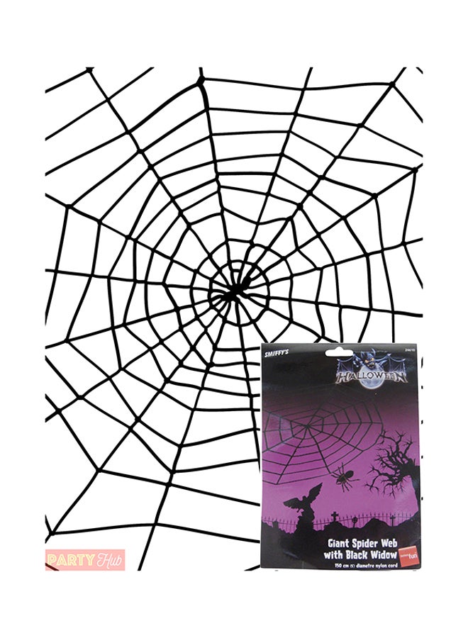 Smiffys - Spider & Spiders Web Black - Image 1