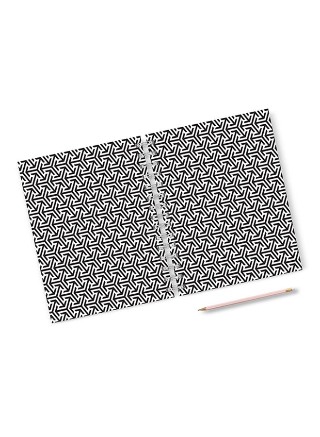 A4 Classic Geometry Notebook Multicolour