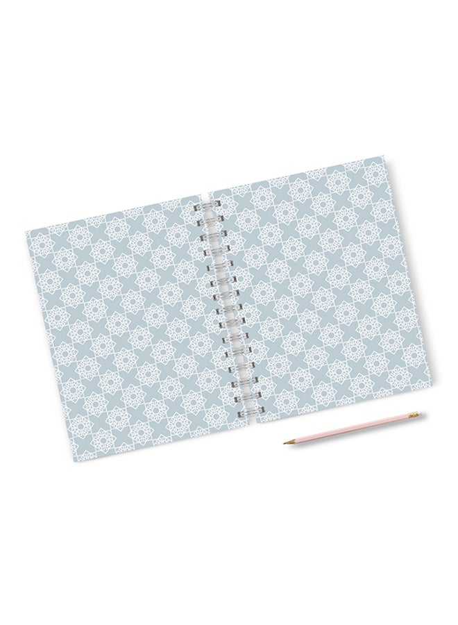 A4 Arabic Pattern Notebook Multicolour