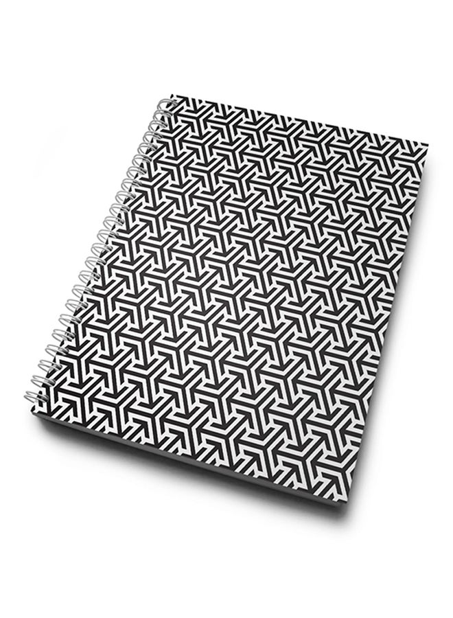 A4 Classic Geometry Notebook Multicolour