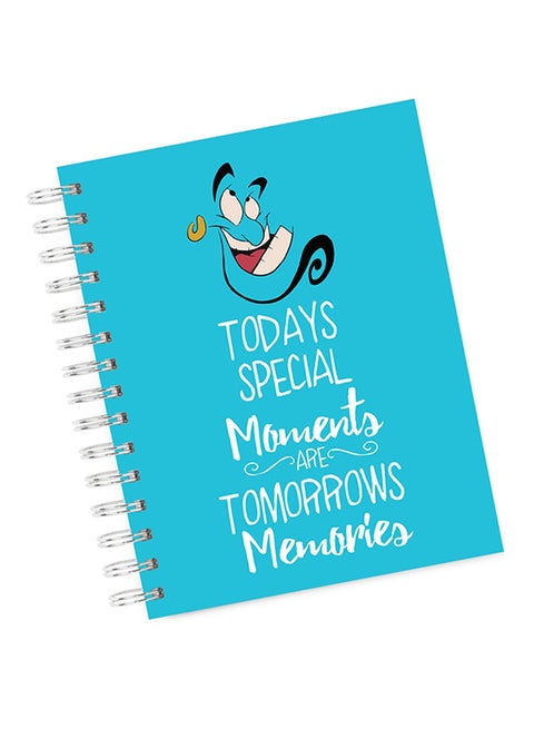 A4 Genie Motivational Robin William Notebook Blue