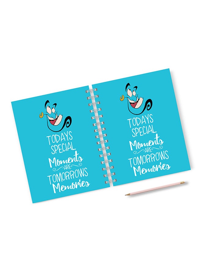 A4 Genie Motivational Robin William Notebook Blue