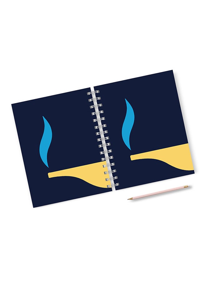 A4 Aladdin Lamp Notebook Multicolour